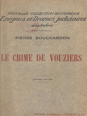 cover image of Le crime de Vouziers